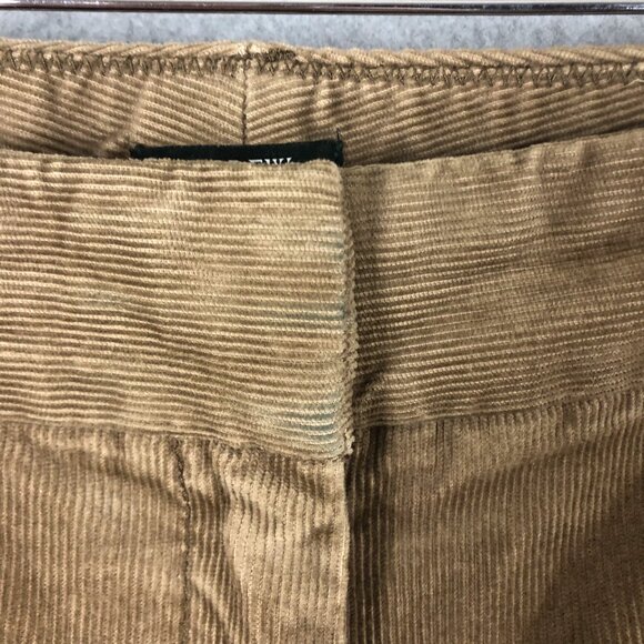 Vintage J Crew Favorite Fit Corduroy Wide Leg Pants Tan Size 10 - Picture 4 of 6